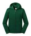 266B Russell Athletic Kids Authentic Zip Hooded Sweatshirt Bottle Green colour image